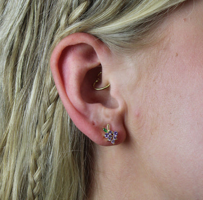 Vineyard Vibes Grapes Stud Earrings