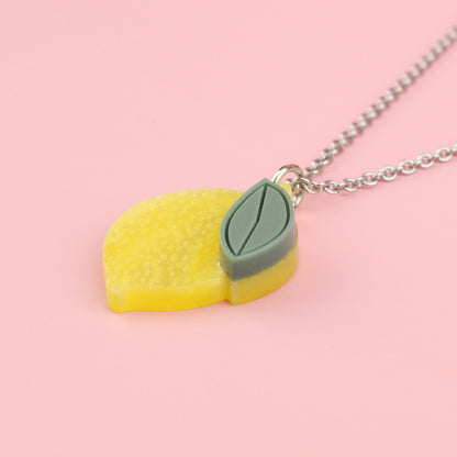 When Life Gives You Lemons Pendant Necklace