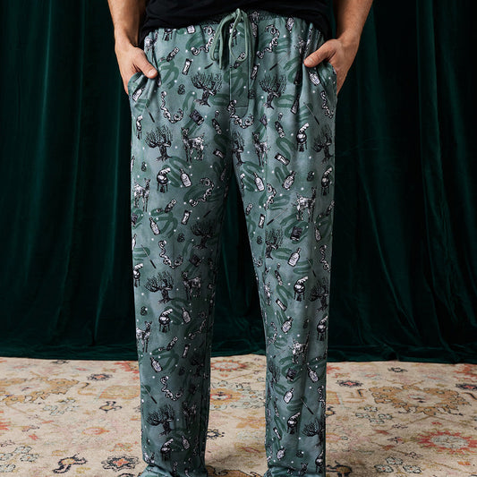 Slytherin House Men's French Terry Relaxed Pants