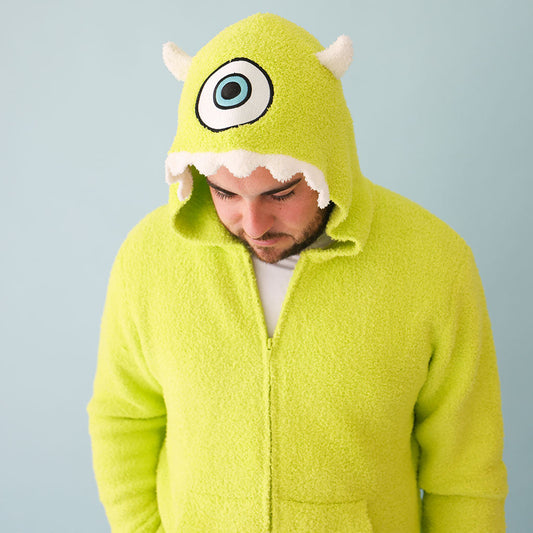 Disney Monsters, Inc. Mike Wazowski Men's Cuddle Zip Jacket