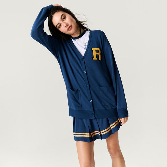Ravenclaw Varsity League Women's French Terry Varsity Cardigan