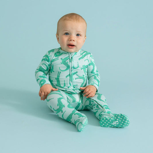 Smiles Footie Zippered One Piece