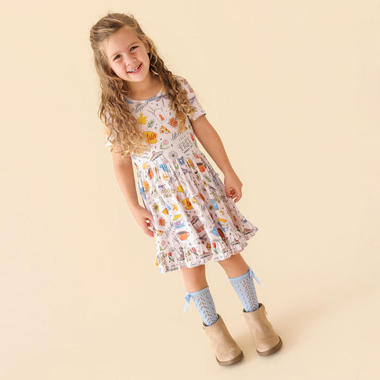 Gilmore Girls Ruffled Twirl Dress