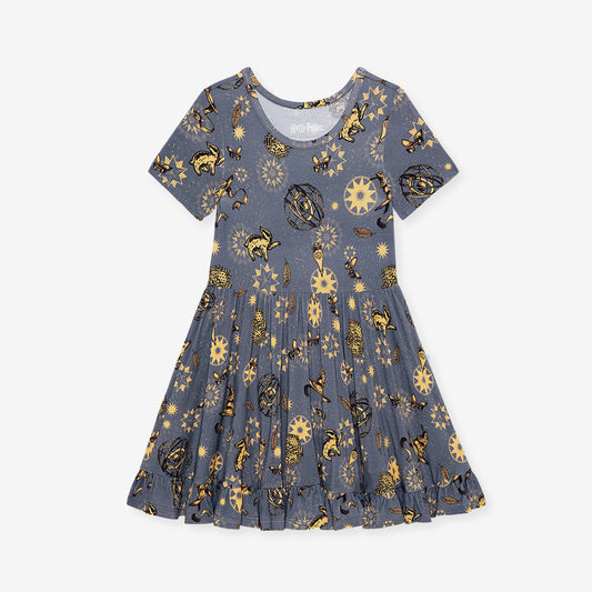Hufflepuff House Ruffled Twirl Dress