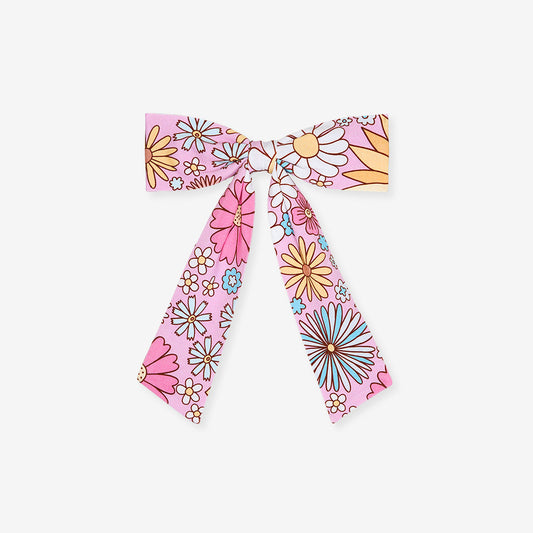 Presley Pink Luxe Bow Hair Clip