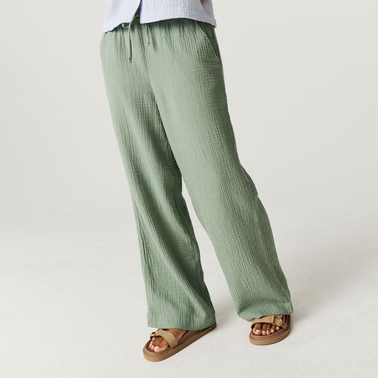 Soft Jade Women's Cotton Crinkle Pants