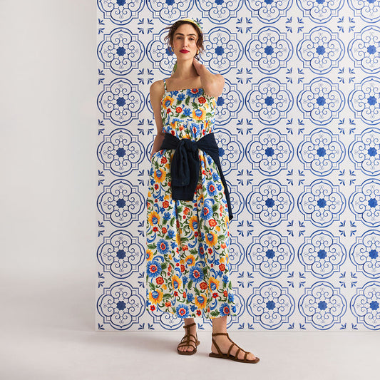 Fiore Italiani Women's Bamboo Challis Maxi Dress