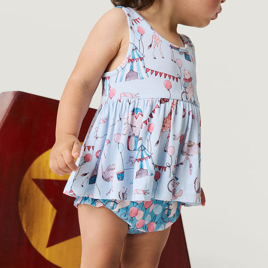 Cirque Royal Peplum Bummie Set