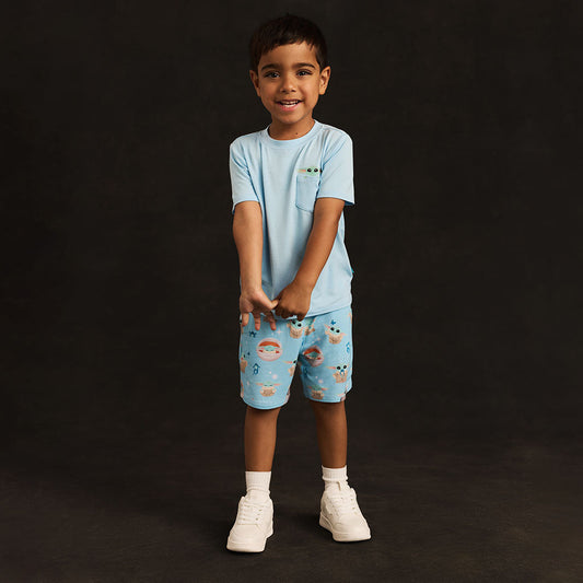 Star Wars™ Grogu Pocket Tee French Terry Short Set