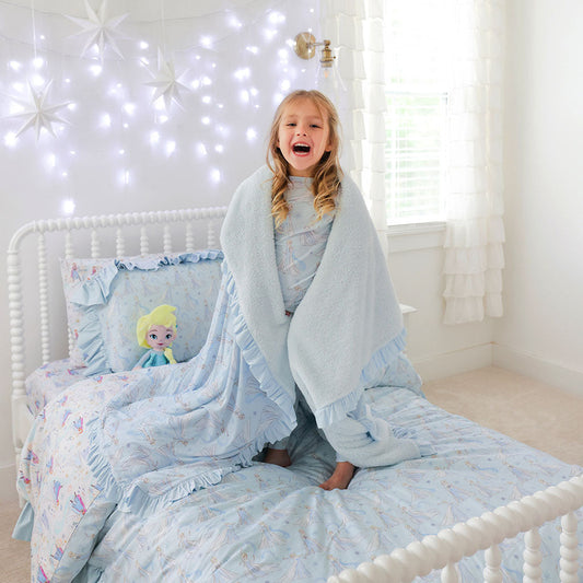 Disney Let It Go Ruffled Luxe Plush Patoo® Blanket