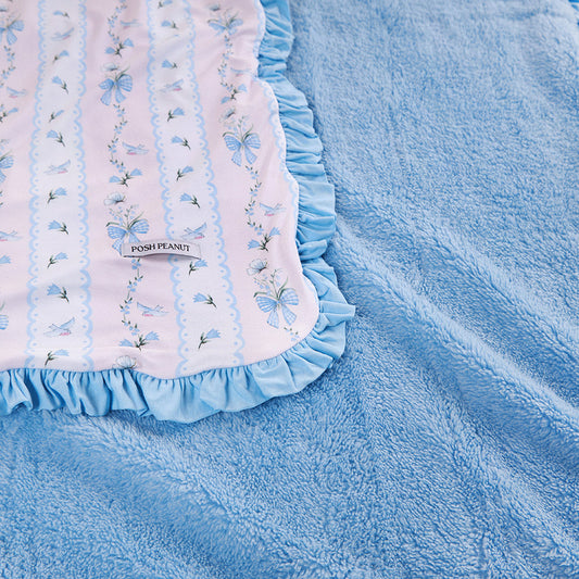 Blythe Ruffled Luxette Plush Patoo® Blanket