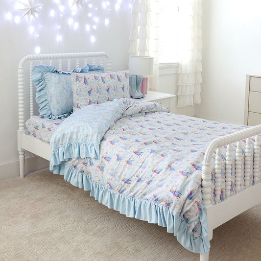 Disney Let It Go Reversible Ruffled Duvet Cover