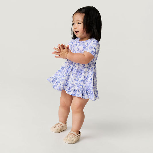 Briar Ruffled Twirl Bodysuit Dress