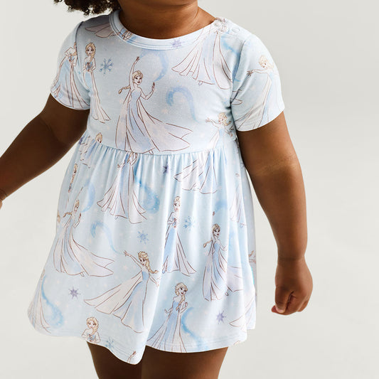 Disney Let It Go Criss-Cross Twirl Bodysuit Dress