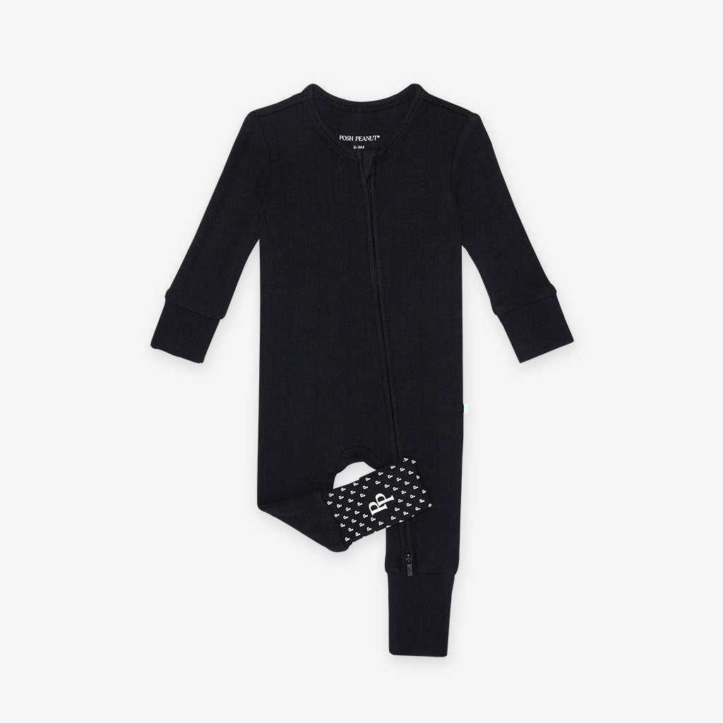 Black Pointelle Convertible One Piece