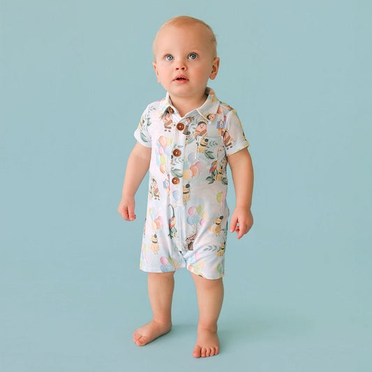 Disney Pixar’s Up Collared Henley Shortall