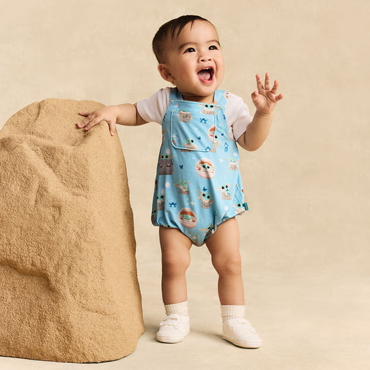 Star Wars™ Grogu French Terry Overall Bubble Romper