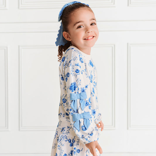Hattie French Terry Bow Sweatshirt