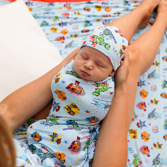 Disney Toy Story Time Swaddle Beanie Set