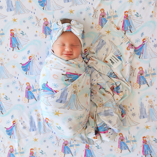 Disney Elsa & Anna Swaddle Headband Set