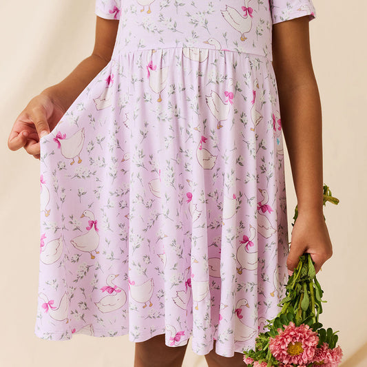 Goose Blossoms Twirl Dress