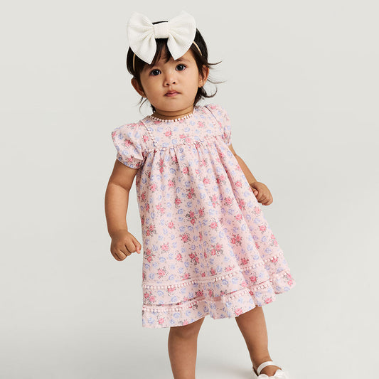 Laney Bamboo Challis Babydoll Dress