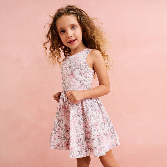 Irene Bow Back Twirl Dress