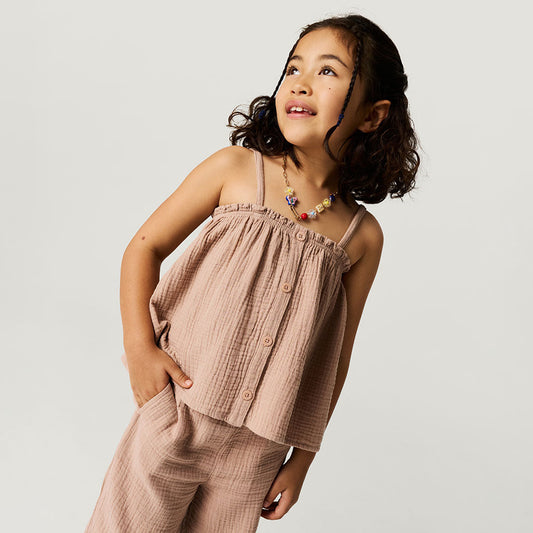 Macchiato Cotton Crinkle Cami