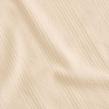 Vanilla Pointelle Convertible One Piece