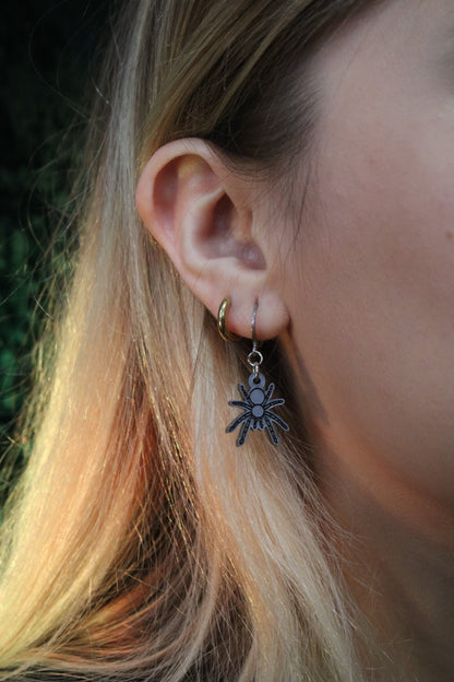 Web Developer Spider Huggie Hoop Earrings