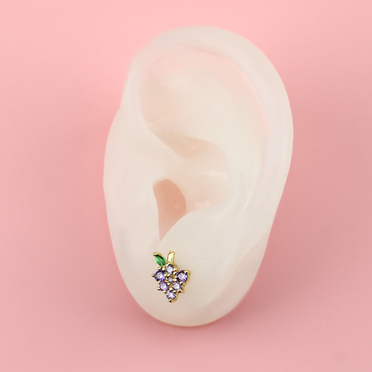 Vineyard Vibes Grapes Stud Earrings
