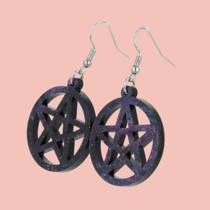 Witching Hour Pentacle Earrings