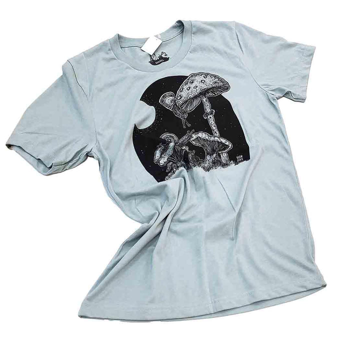 Adult Crew Neck - Full Moon Buffet Dusty Blue Tee (S - 2X) by Slow Loris