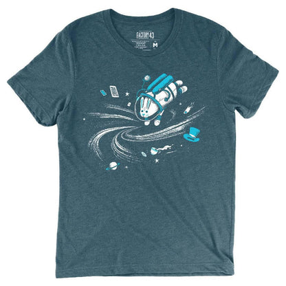 Adult Crew Neck - Rabbit Hole Indigo Tee (XS - 2X) by Factory 43