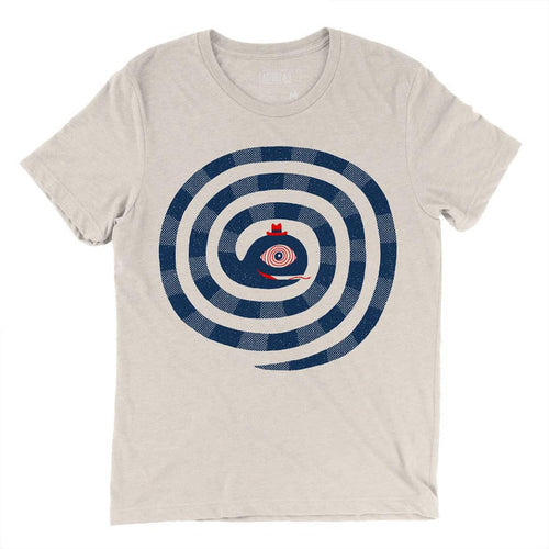 Adult Crew Neck - Snake Charmer Heather Dust Tee (XS - 2XL) by Factory 43