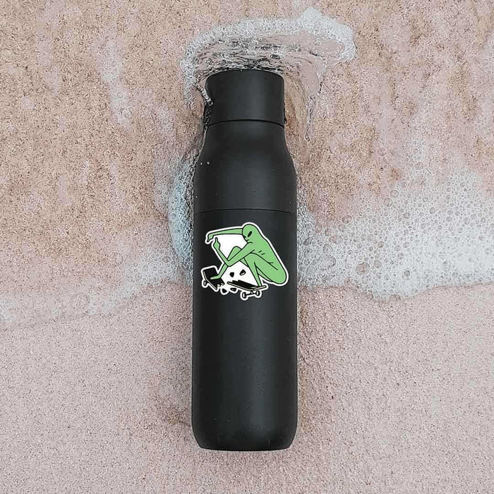 Alien On Skateboard Sticker - Stickers | STICK IT UP
