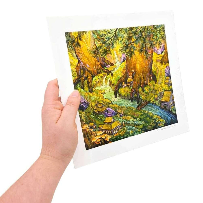 Art Print - 10x10in - Forest Falls by Nimasprout