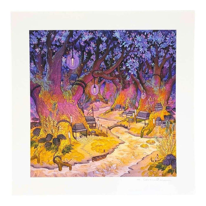 Art Print - 10x10in - Twilight Mosslands by Nimasprout