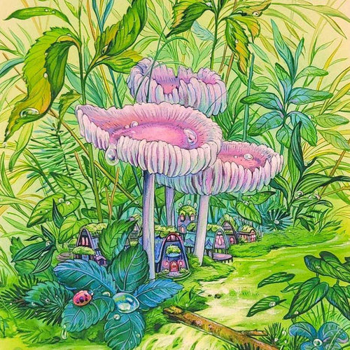 Art Print - 8x10in - Dew Drop Forest by Nimasprout