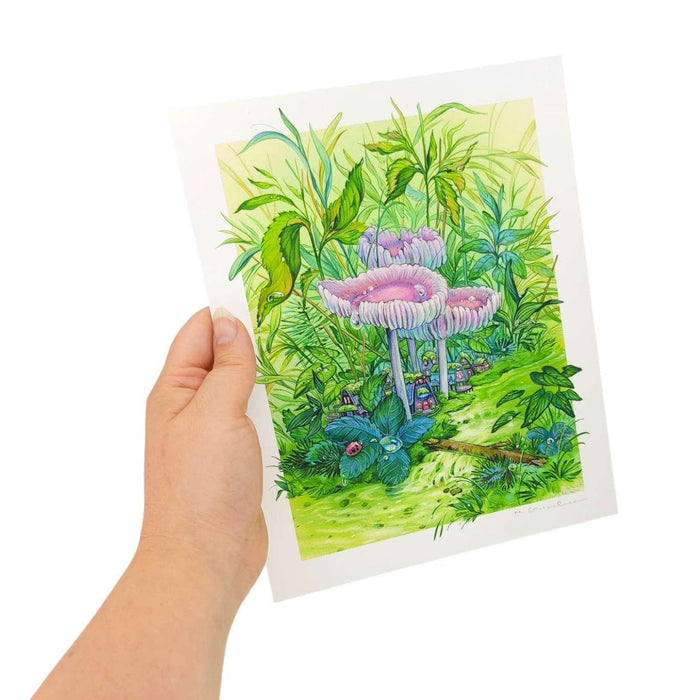 Art Print - 8x10in - Dew Drop Forest by Nimasprout