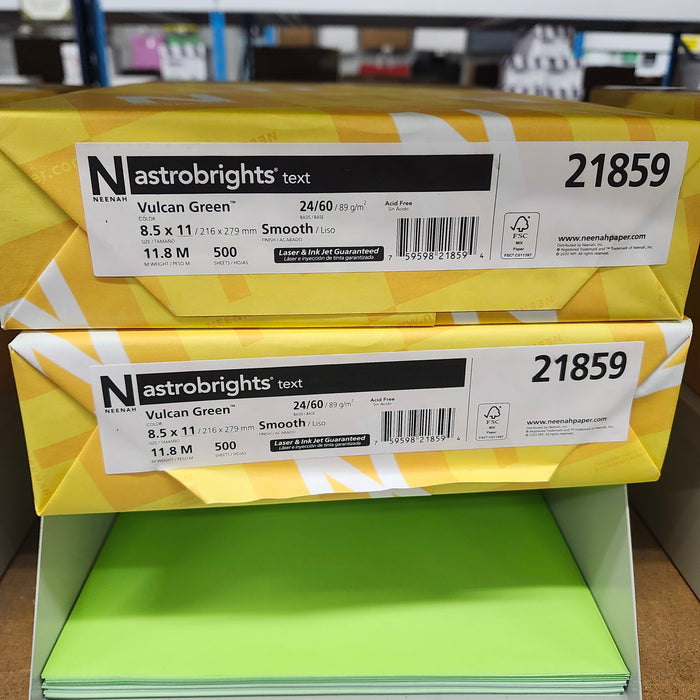 Astrobright Vulcan Green 60# Text