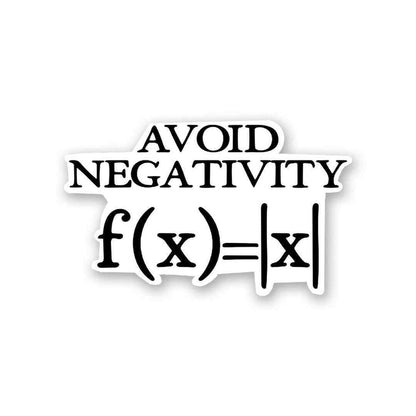Avoid Negativity Sticker - Stickers | STICK IT UP