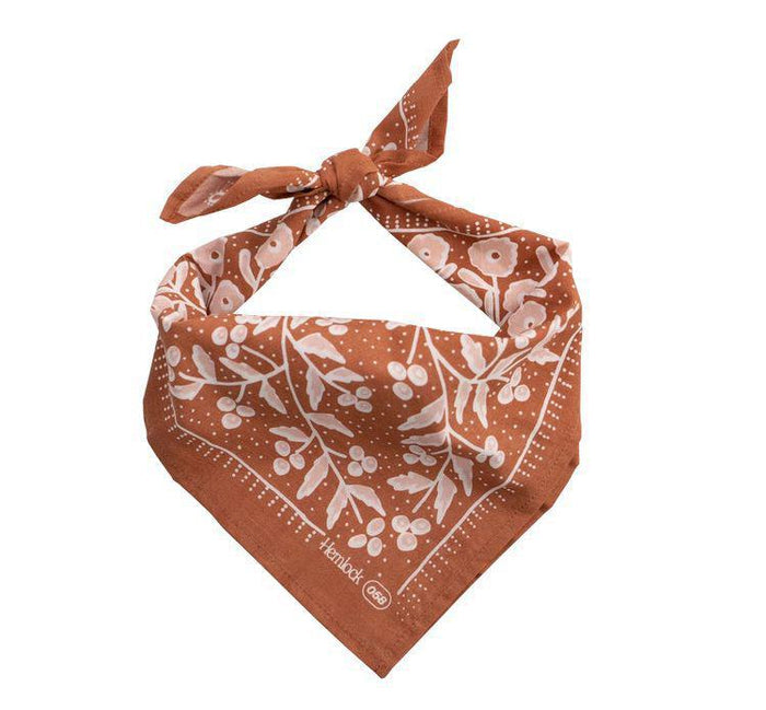 Bandana - Terra (Copper Floral) by Handker Bandanas