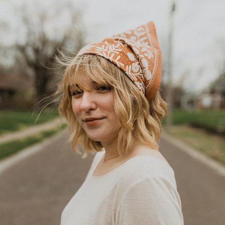 Bandana - Terra (Copper Floral) by Handker Bandanas