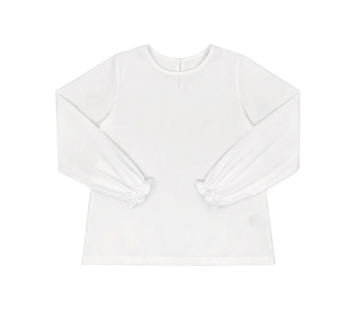 Bella Long Sleeve Blouse in White
