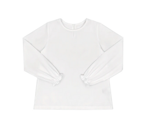Bella Long Sleeve Blouse in White