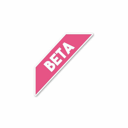 Beta Sticker - Stickers | STICK IT UP