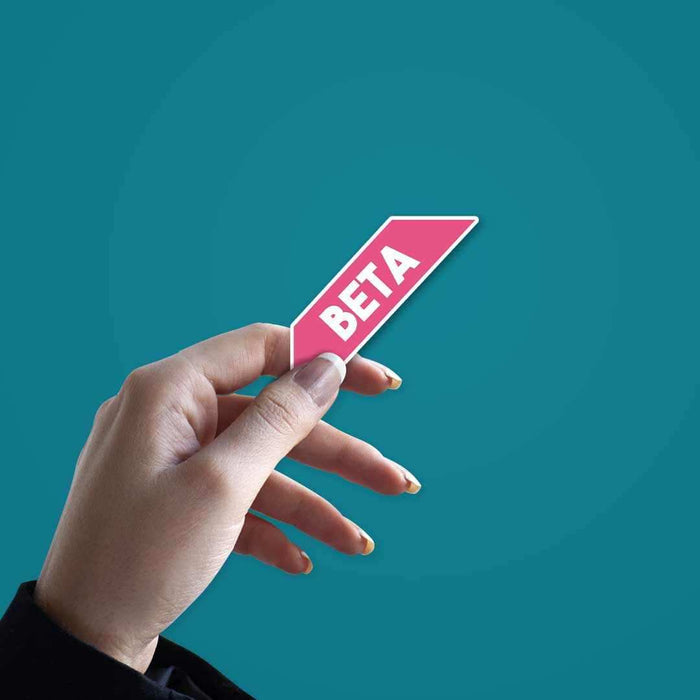 Beta Sticker - Stickers | STICK IT UP