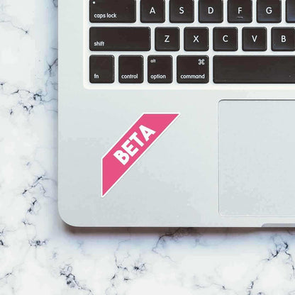 Beta Sticker - Stickers | STICK IT UP