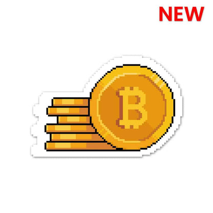 Bitcoin Pixel Sticker - Stickers | STICK IT UP